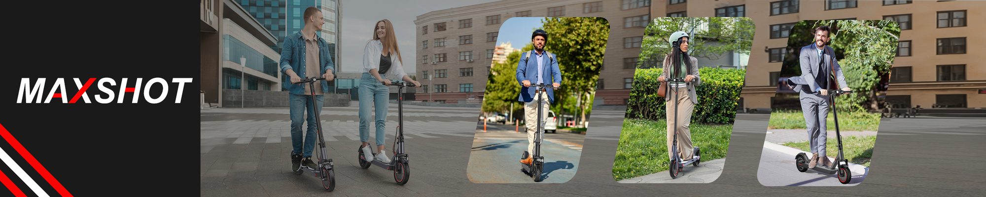 MAXSHOT riders in the city